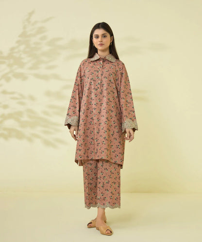 Sapphire | Unstitched 2Pc Embroidered Cambric Suit – Shirt & Trouser | 2TE-SG23V1-1R