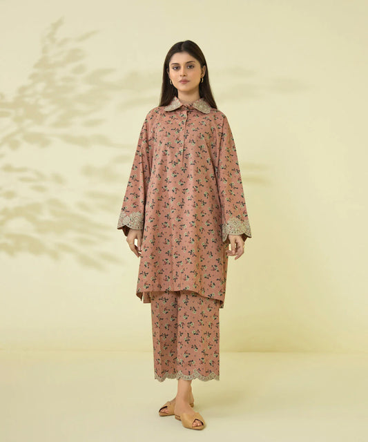 Sapphire | Unstitched 2Pc Embroidered Cambric Suit – Shirt & Trouser | 2TE-SG23V1-1R