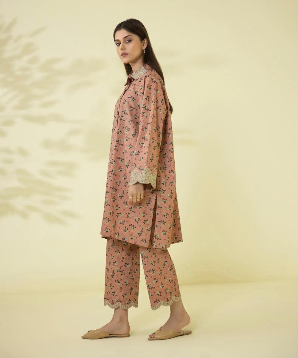 Sapphire | Unstitched 2Pc Embroidered Cambric Suit – Shirt & Trouser | 2TE-SG23V1-1R
