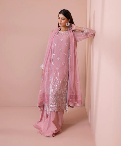 Sapphire LUXE | 3 Piece Unstitched Dyed Embroidered Blended Chiffon Suit | 3FE-LX23V1-11