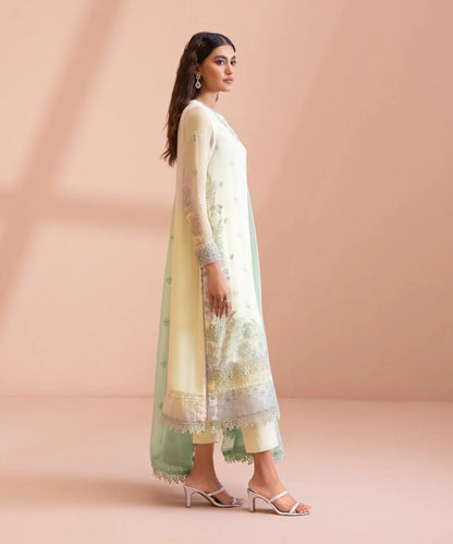 Sapphire LUXE | 3 Piece Unstitched Dyed Embroidered Blended Chiffon Suit | 3FE-LX23V1-9