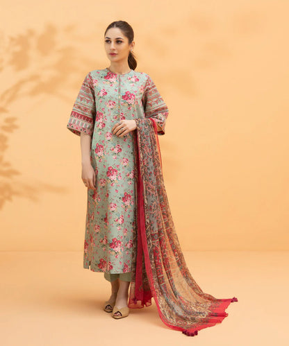 SAPPHIRE | UNSTITCHED 3 PIECE PRINTED LAWN SUIT