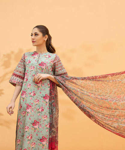 SAPPHIRE | UNSTITCHED 3 PIECE PRINTED LAWN SUIT