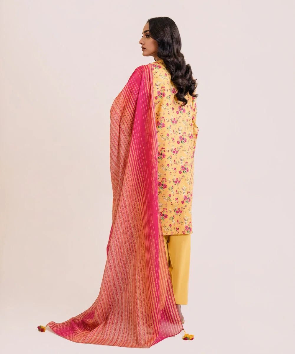 SAPPHIRE | UNSTITCHED 3 PIECE EMBROIDERED LAWN SUIT