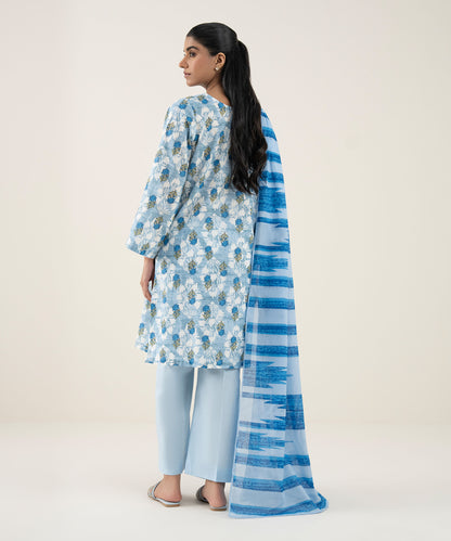 SAPPHIRE | UNSTITCHED 3 PIECE PRINTED LAWN SUIT
