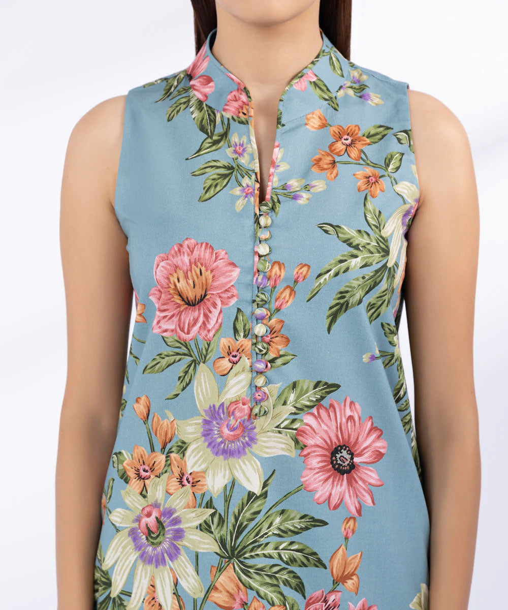 SAPPHIRE | UNSTITCHED 2 PIECE PRINTED CAMBRIC SUIT