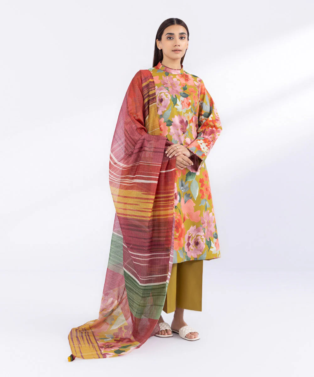 SAPPHIRE | UNSTITCHED 2 PIECE PRINTED CAMBRIC SUIT
