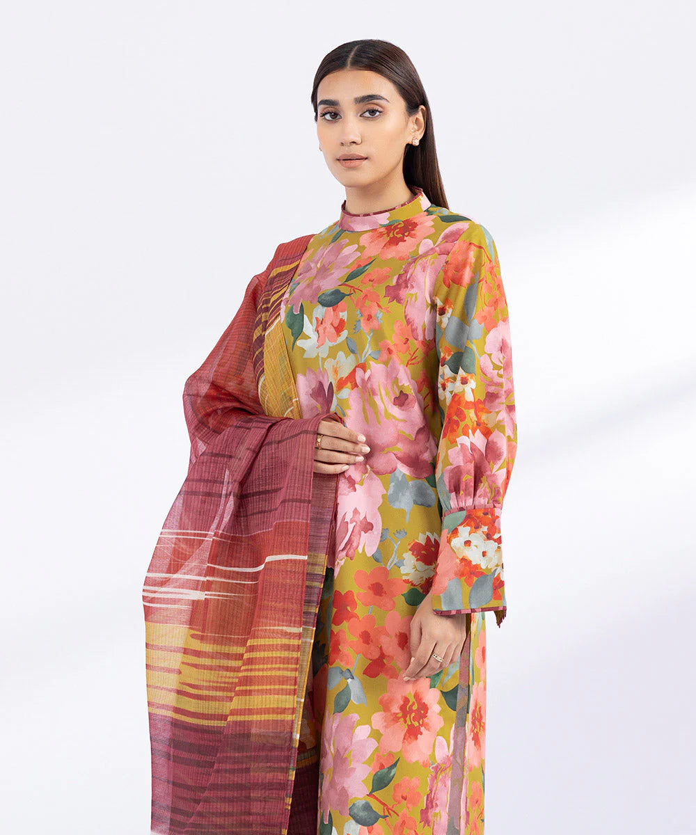 SAPPHIRE | UNSTITCHED 2 PIECE PRINTED CAMBRIC SUIT