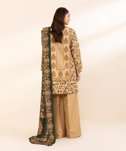 SAPPHIRE | UNSTITCHED 3 PIECE PRINTED LIGHT KHADDAR SUIT