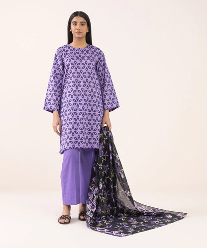 SAPPHIRE | UNSTITCHED 3 PIECE PRINTED LAWN SUIT
