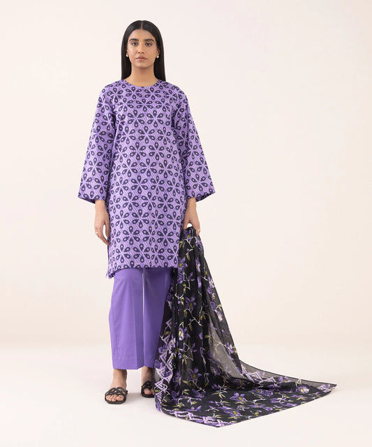 SAPPHIRE | UNSTITCHED 3 PIECE PRINTED LAWN SUIT