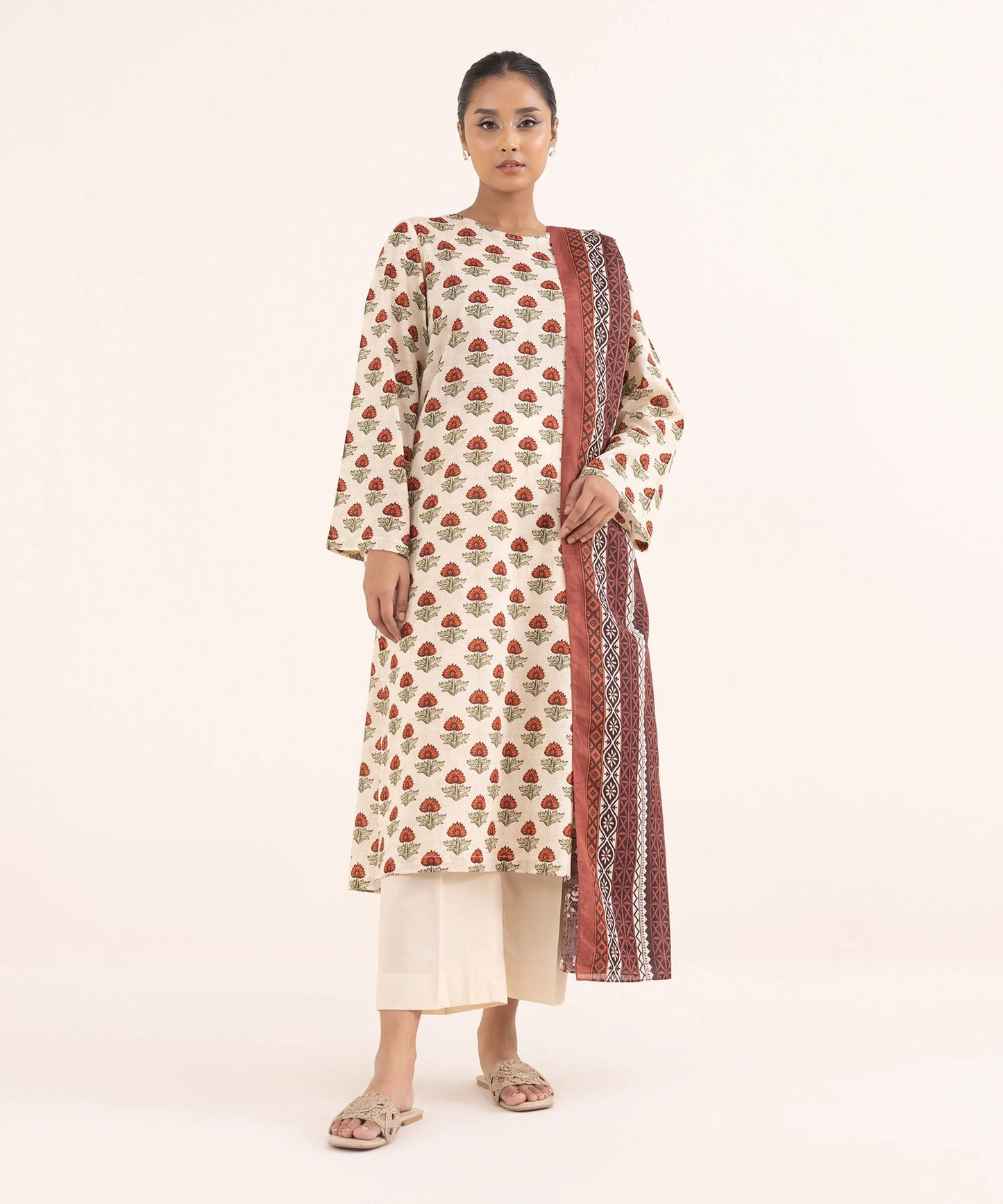 SAPPHIRE | UNSTITCHED 3 PIECE PRINTED LAWN SUIT