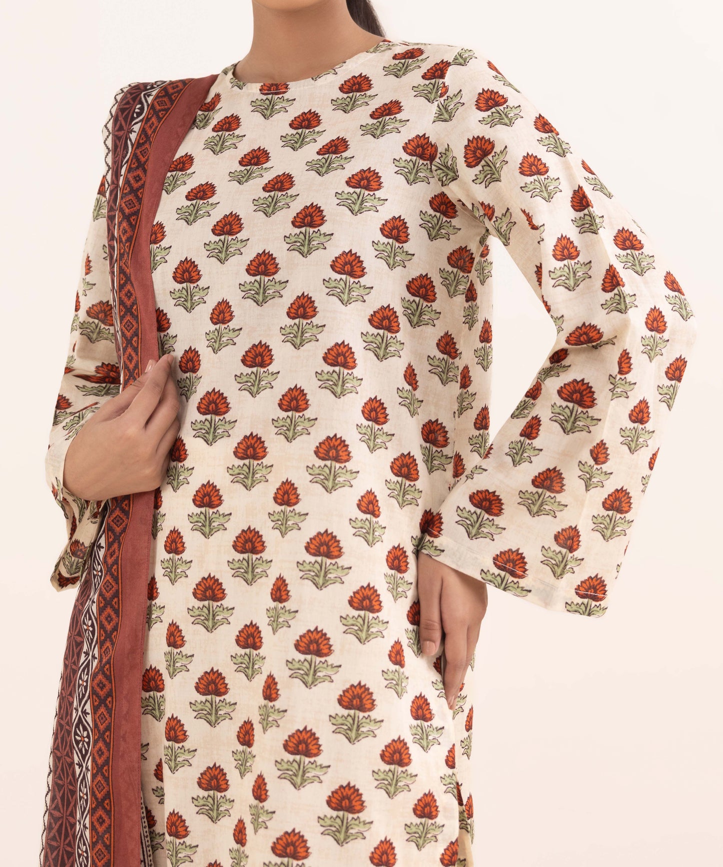 SAPPHIRE | UNSTITCHED 3 PIECE PRINTED LAWN SUIT