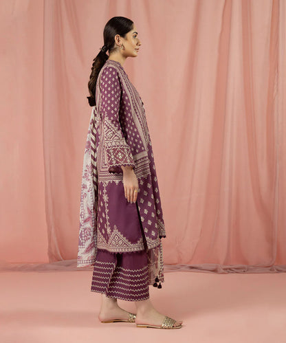 Sapphire | Unstitched 3Pc Embroidered Lawn Suit | 3PE-DY23V2-1R