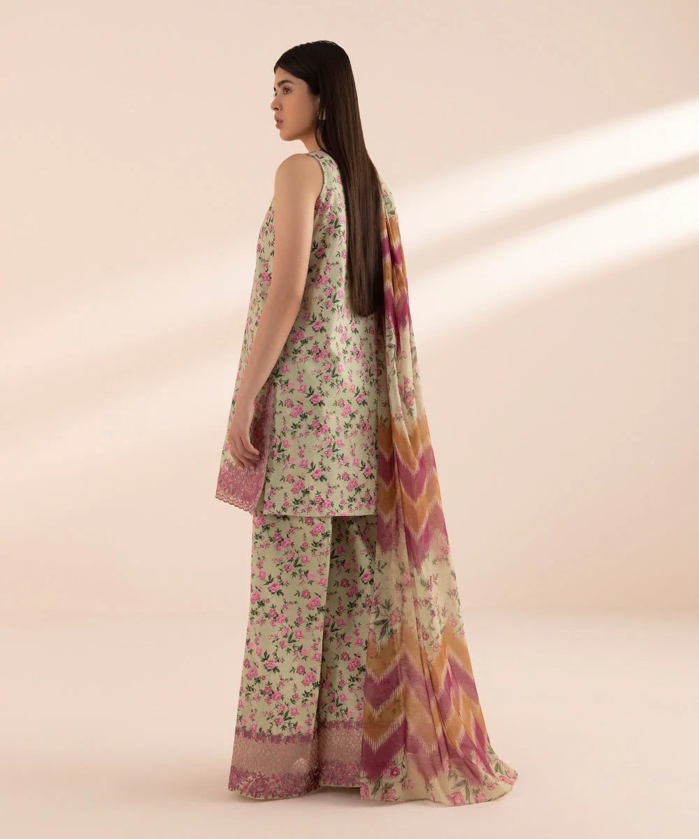 SAPPHIRE | UNSTITCHED 2 PIECE PRINTED LAWN SUIT