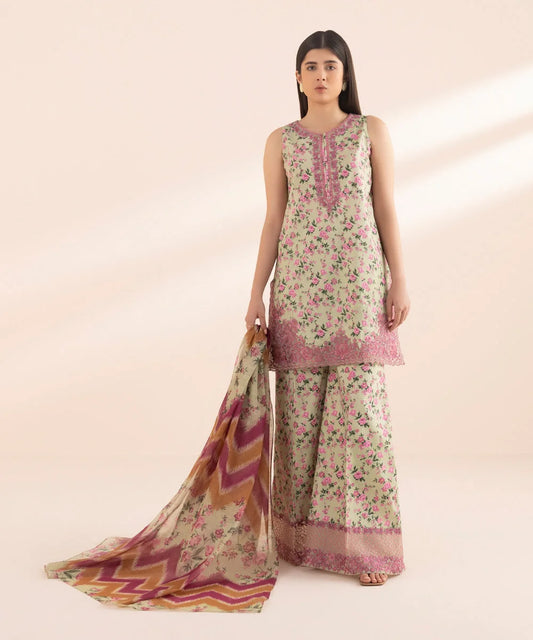 SAPPHIRE | UNSTITCHED 2 PIECE PRINTED LAWN SUIT