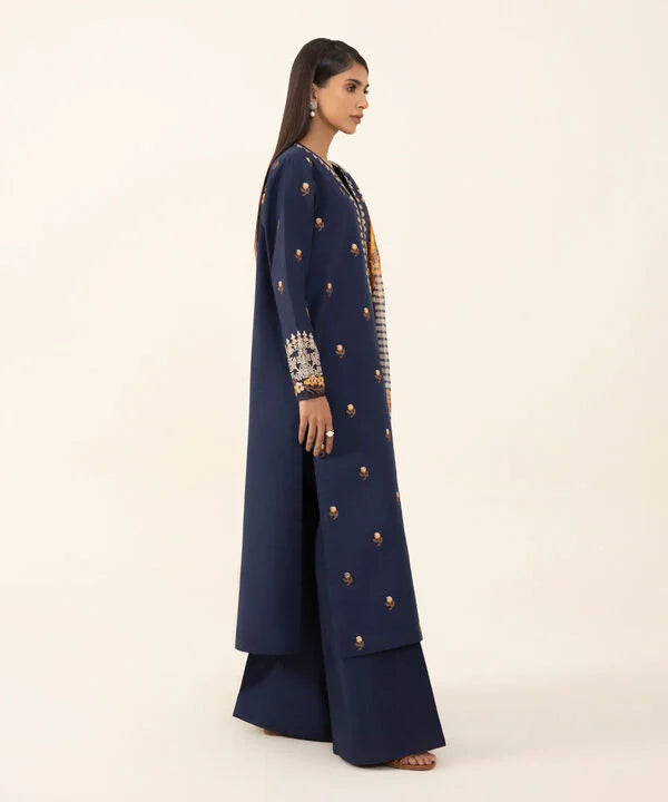 SAPPHIRE | UNSTITCHED 3 PIECE EMBROIDERED CAMBRIC SUIT