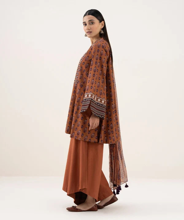 SAPPHIRE | UNSTITCHED 3 PIECE EMBROIDERED LIGHT LINEN SUIT