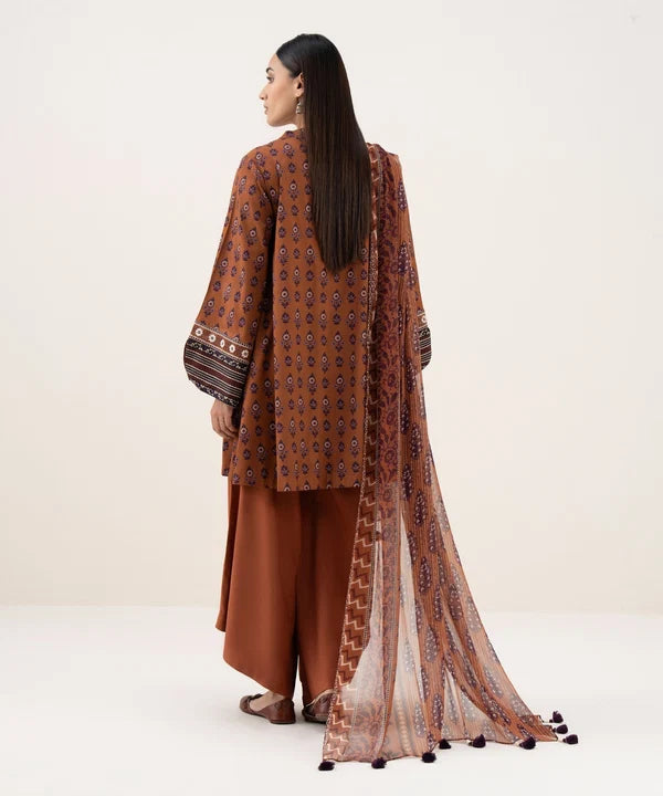 SAPPHIRE | UNSTITCHED 3 PIECE EMBROIDERED LIGHT LINEN SUIT