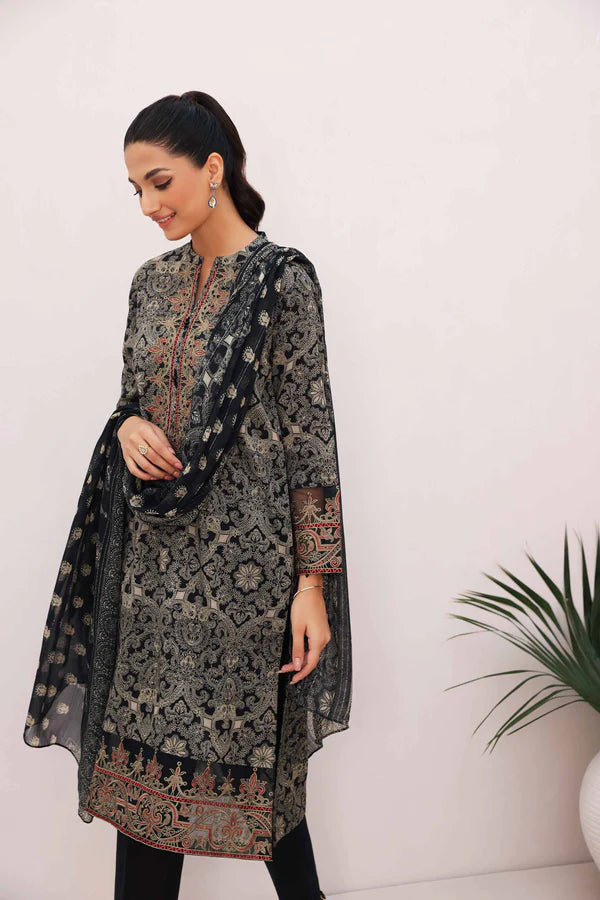 Nishat | 3 Piece Unstitched Printed Embroidered Lawn Suit | 42301120
