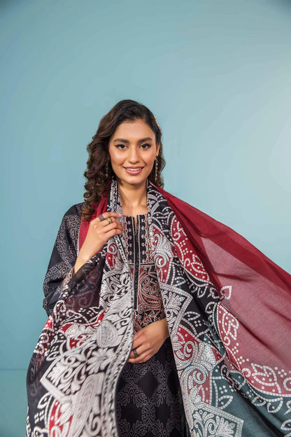 Nishat | 3 Piece Unstitched Printed Embroidered Lawn Suit | 42301563