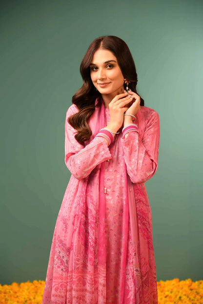 Nishat | 3 Piece Unstitched Printed Lawn Suit | 42301659