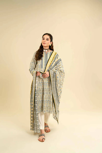 Nishat | 3 Piece Unstitched Printed Lawn Suit | 42301831