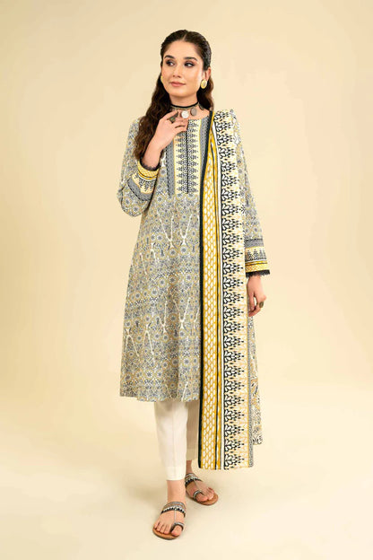 Nishat | 3 Piece Unstitched Printed Lawn Suit | 42301831
