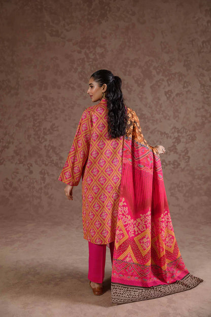 Nishat | 3 Piece Unstitched Printed Khaddar Suit | 42303107
