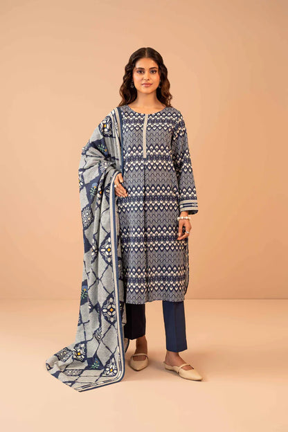 Nishat | 3 Piece Unstitched Printed Khaddar Suit | 42303275