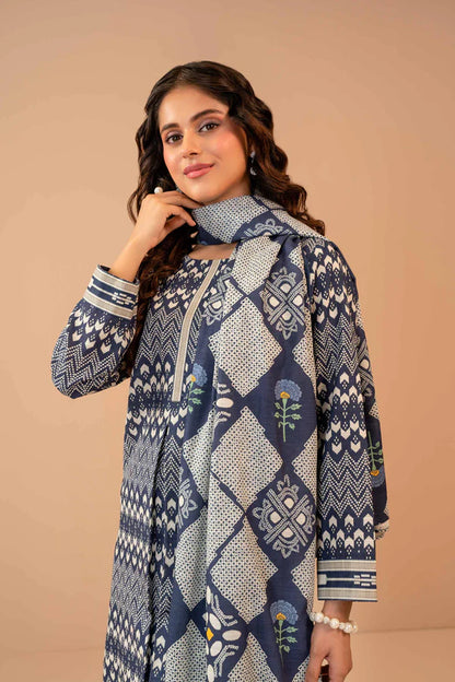 Nishat | 3 Piece Unstitched Printed Khaddar Suit | 42303275