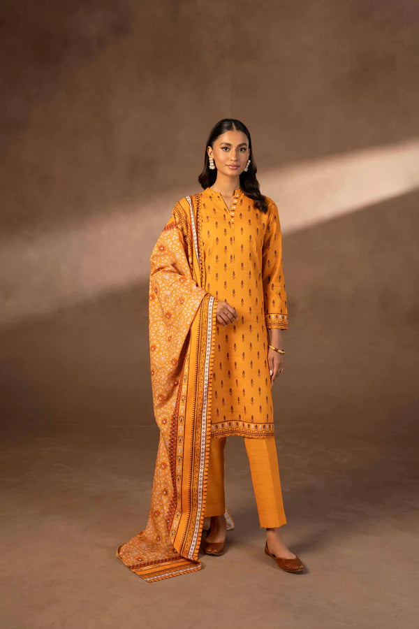 Nishat | 3 Piece Unstitched Printed Khaddar Suit | 42306487