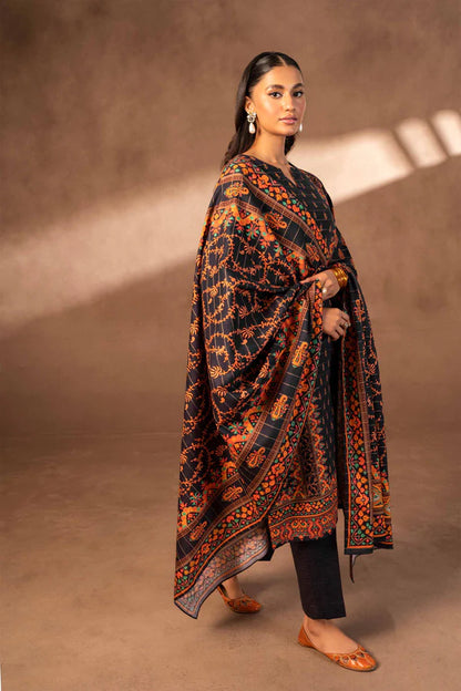 Nishat | 3 Piece Unstitched Printed Khaddar Suit | 42306496