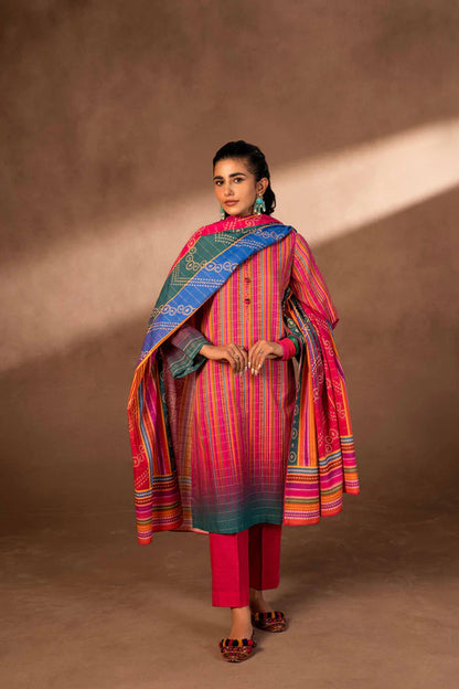 Nishat | 3 Piece Unstitched Printed Khaddar Suit | 42306501