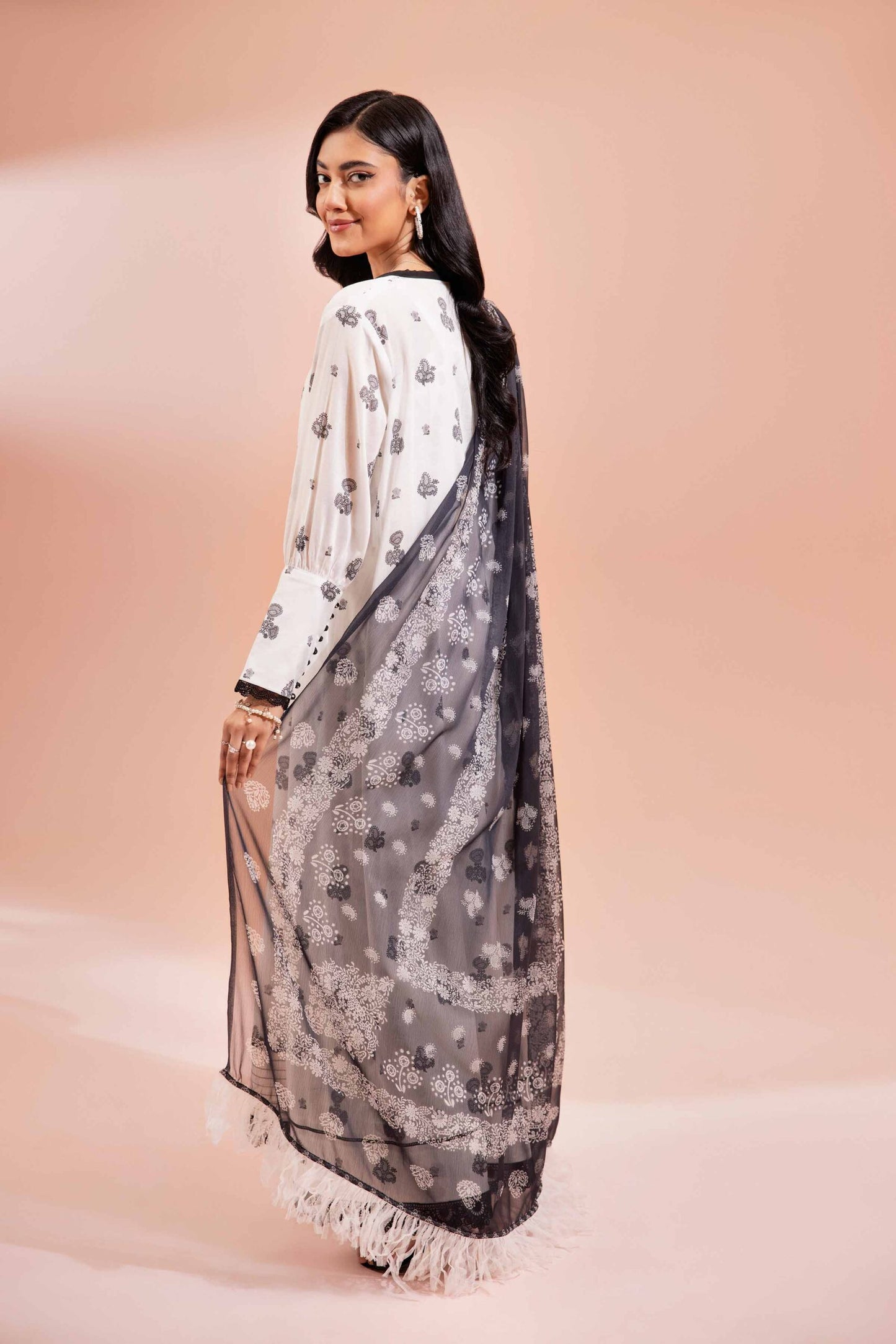 NISHAT | 2 PIECE UNSTITCHED PRINTED LAWN SUIT