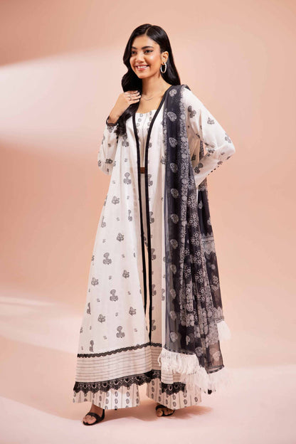 NISHAT | 2 PIECE UNSTITCHED PRINTED LAWN SUIT
