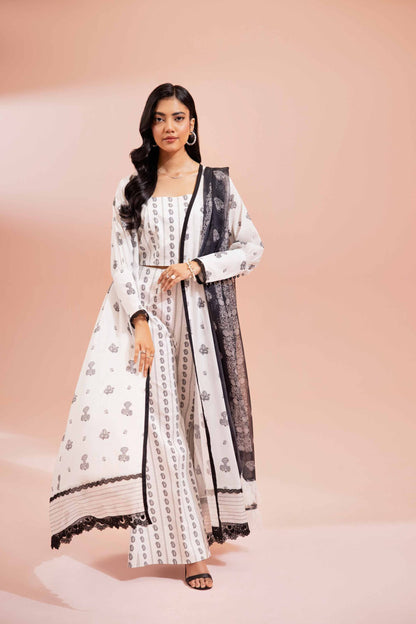 NISHAT | 2 PIECE UNSTITCHED PRINTED LAWN SUIT