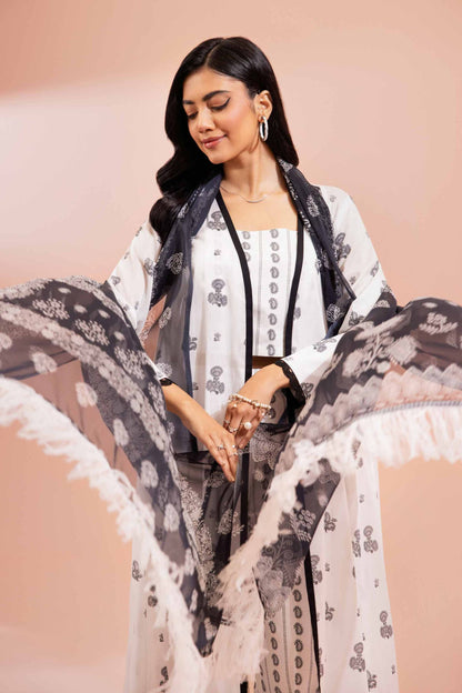 NISHAT | 2 PIECE UNSTITCHED PRINTED LAWN SUIT