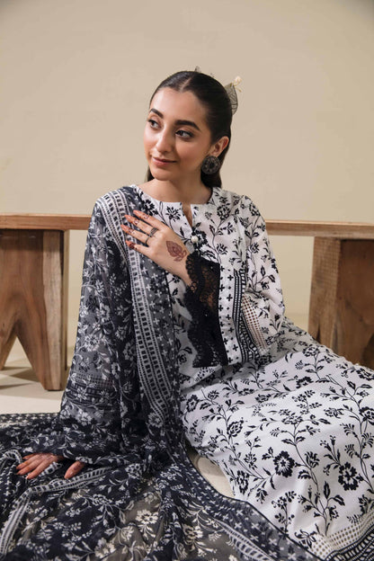 NISHAT | 2 PIECE UNSTITCHED PRINTED LAWN SUIT