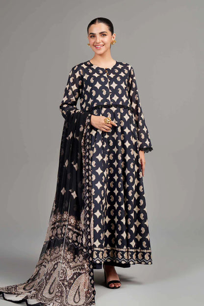 NISHAT | 2 PIECE UNSTITCHED PRINTED LAWN SUIT