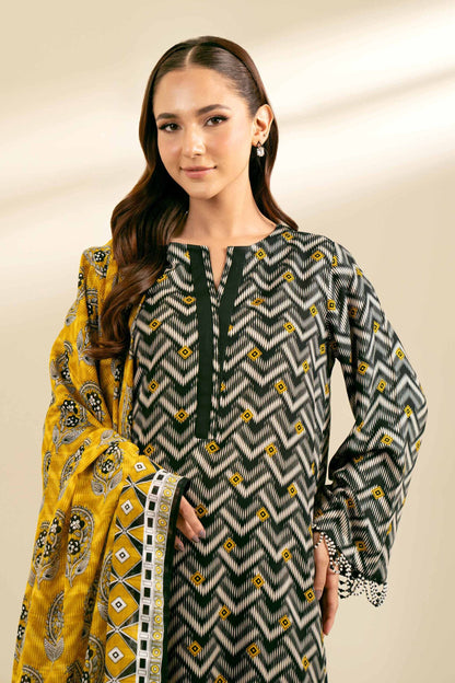 NISHAT | 3 PIECE UNSTITCHED PRINTED LAWN SUIT