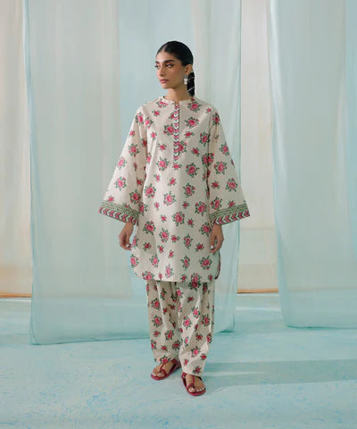 Sapphire | Unstitched 2Pc Printed Lawn - Shirt & Trouser