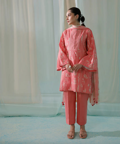 Sapphire | Unstitched 3Pc Printed Lawn Suit | 3P-DY23ZV3-12-R