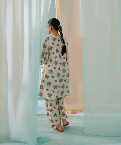 Sapphire | Unstitched 2Pc Printed Lawn - Shirt & Trouser