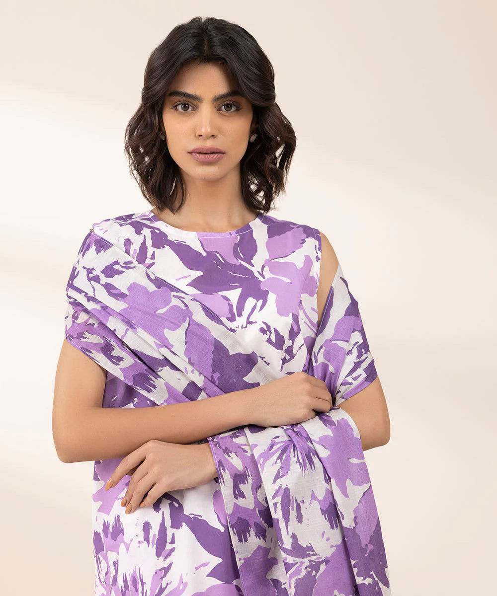 SAPPHIRE | UNSTITCHED 3 PIECE PRINTED LAWN SUIT