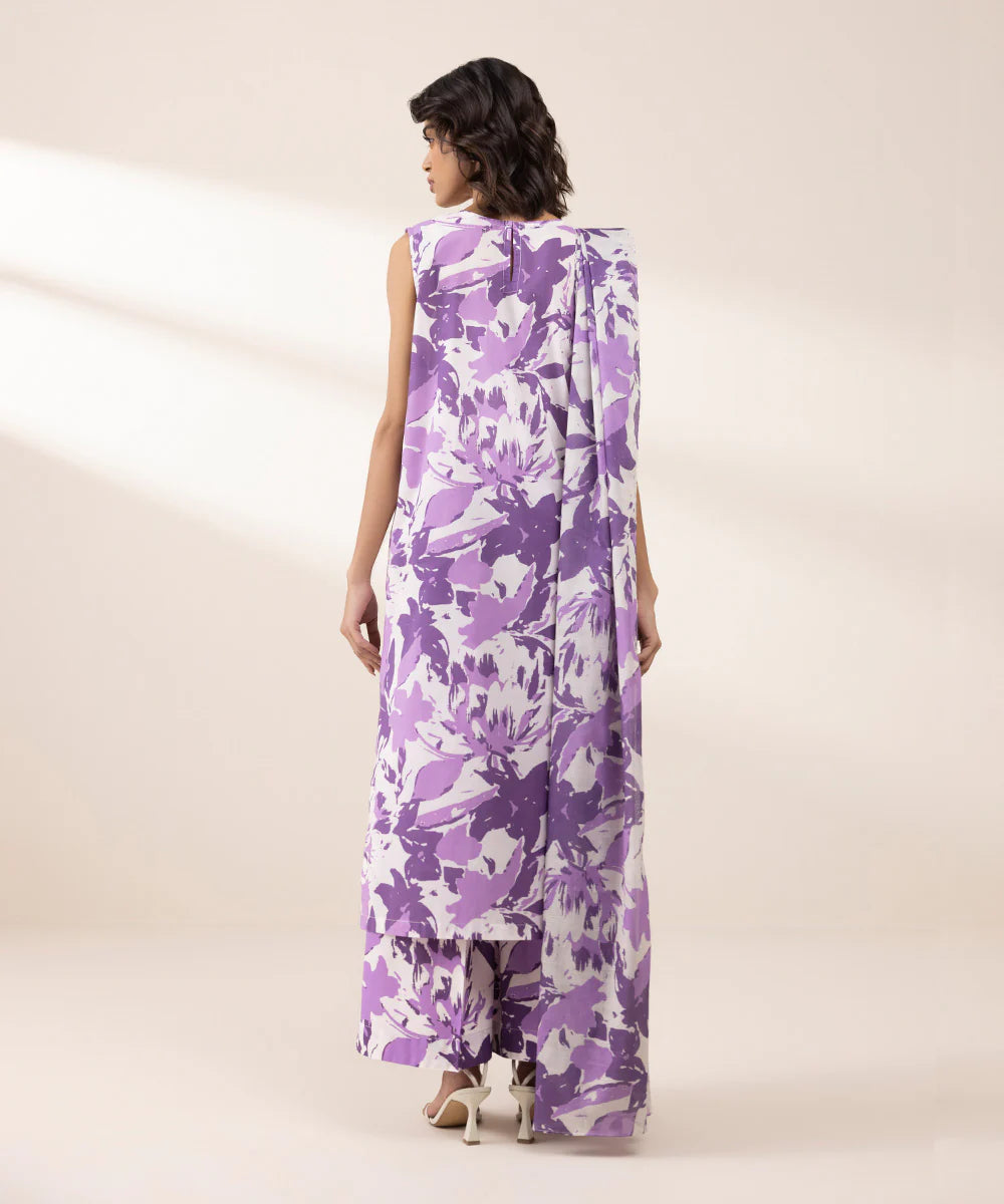 SAPPHIRE | UNSTITCHED 3 PIECE PRINTED LAWN SUIT