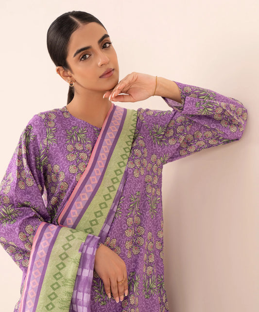 SAPPHIRE | UNSTITCHED 3 PIECE PRINTED LAWN SUIT