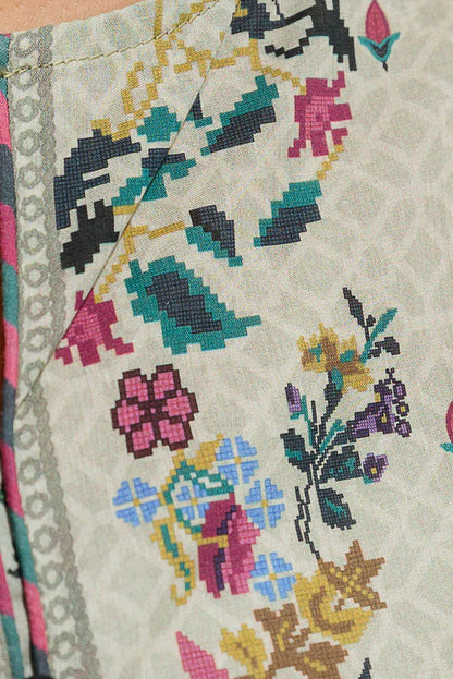 BEECHTREE | 3 Piece Unstitched Lawn Suit | Flora Faun