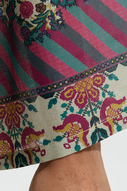 BEECHTREE | 3 Piece Unstitched Lawn Suit | Flora Faun