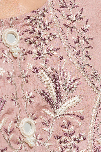 BEECHTREE | 2 Piece Unstitched Embroidered Lawn | Cedar Beige